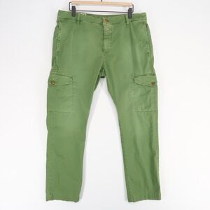 Closed Cargo Pants Mens 36 Green Authentic Chino Garment Dyed Utility Cotton